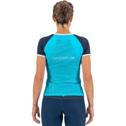 Kvinnor t-shirt Karpos Lavaredo W Jersey blå atoll - himmel kapten